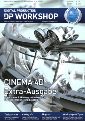Titelcover der Extra-Ausgabe der DIGITAL PRODUCTION "DP WORKSHOP CINEMA 4D" 